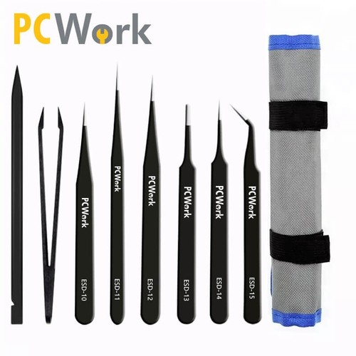 Esd pinzetten set edelstahl - set,